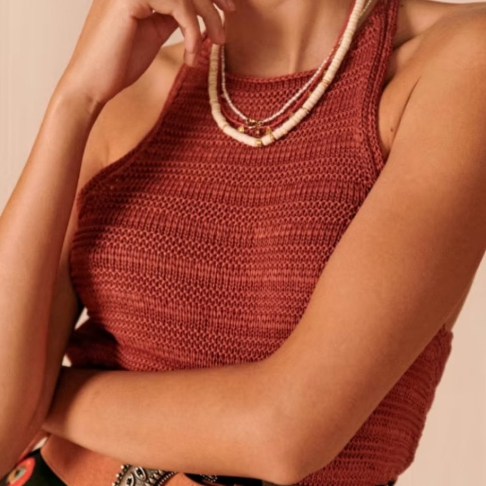 Sezane Maeve Top Rosewood Color - Size M